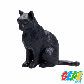 گربه سیاه نشسته