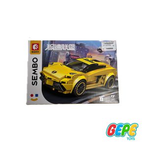 لگو ماشین ماشین مسایقه سمبوبلاک زرد