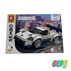 لگو ماشین مسابقه سفید سمبوبلاک