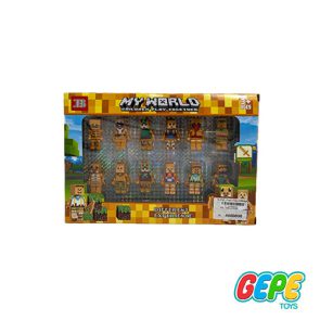 مجموعه لگو 12 عددی مینی فیگور ماینکرافت