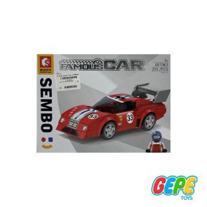 لگو ماشین مسابقه قرمز مدل famous car