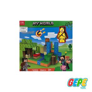 لگو ماینکرافت مگنتی 134قطعه my world
