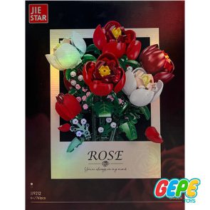 لگو گلدان گل رز